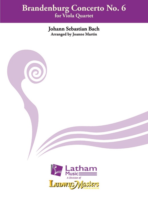 Brandenburg Concerto No. 6 For Viola Quartet Full Score