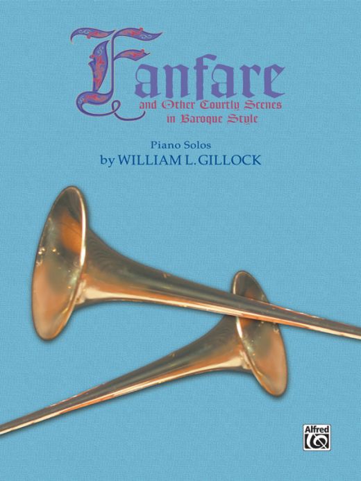 Fanfare and Other Courtly Scenes in Baroque Style Piano Book