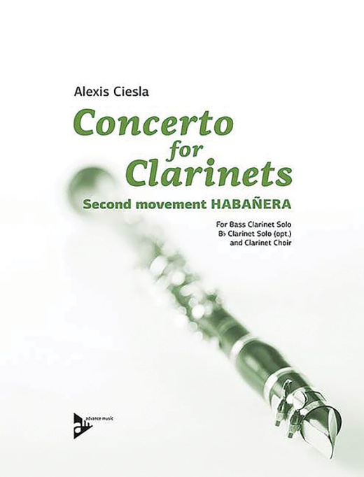 Concerto For Clarinets, Second Movement: HabañEra Bass Clarinet Solo (Opt. B-Flat Clarinet Solo) And Clarinet Choir Conductor Score & Parts