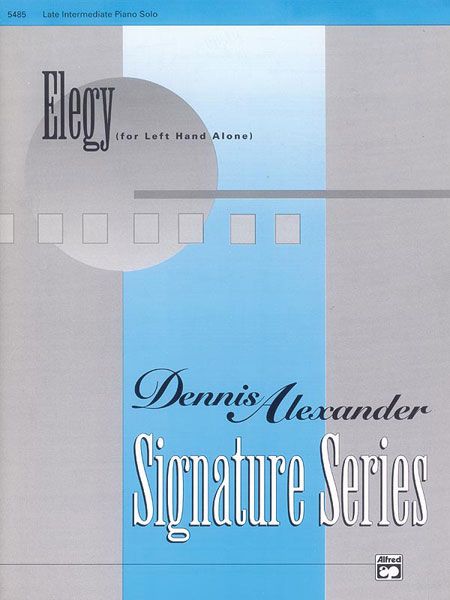 Elegy (For Left Hand Alone) Sheet