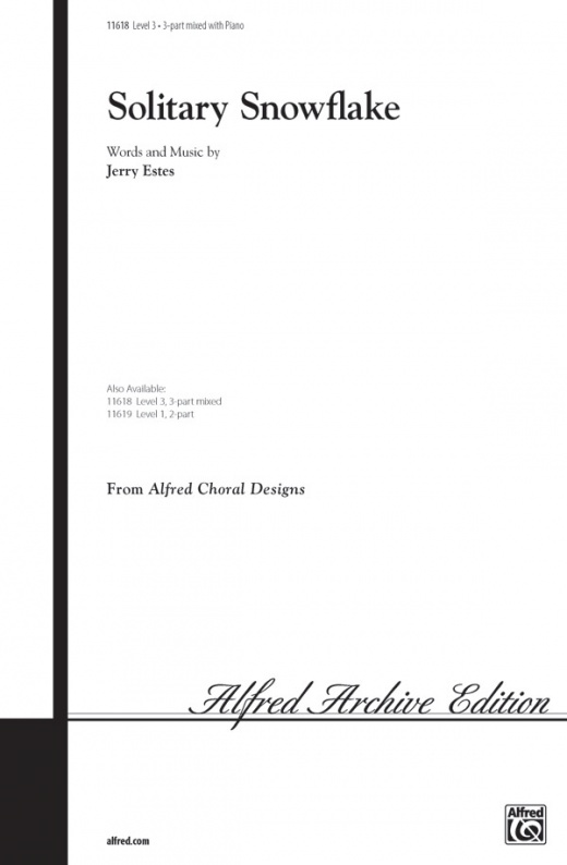 Solitary Snowflake Choral Octavo