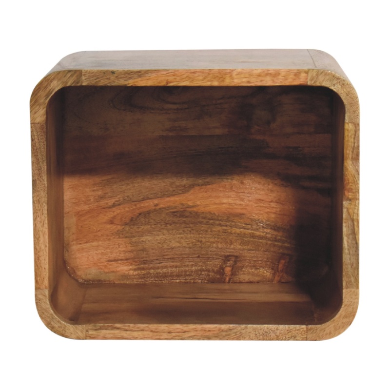 Oak-Ish Floating Open Nightstand