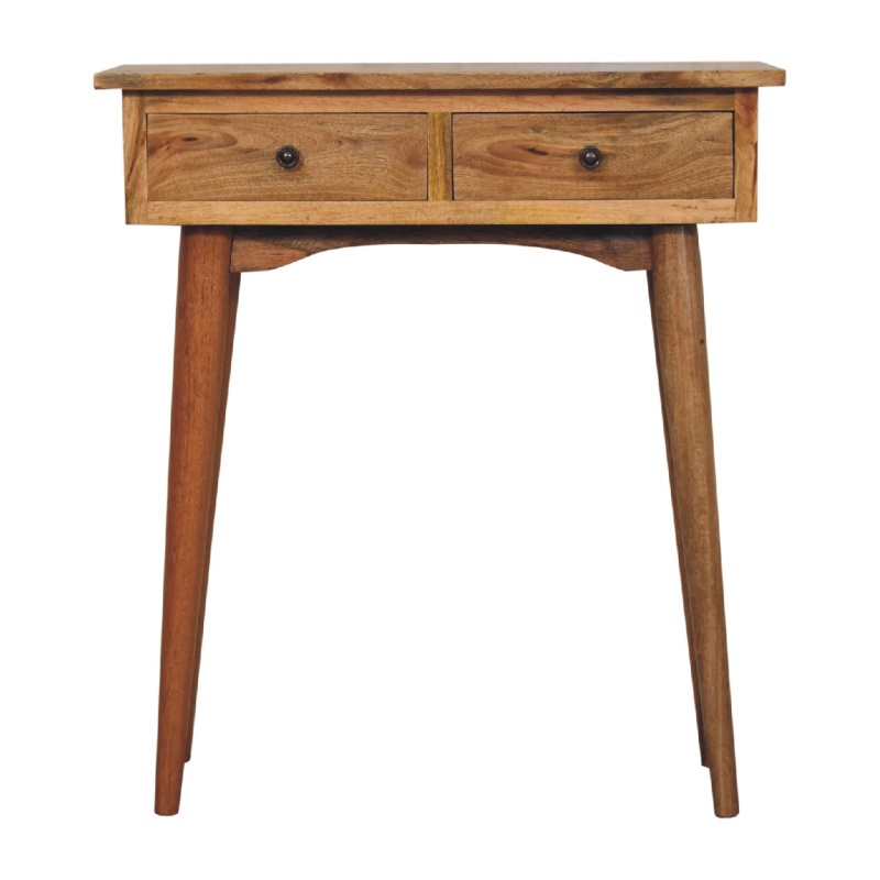 Mini Oak-Ish Hallway Console Table