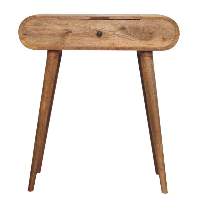 Mini Oak-Ish Round Dressing Table