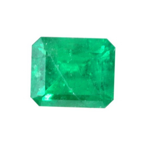 Certified 1.36 Carat Octagon Emerald in AA Grade
