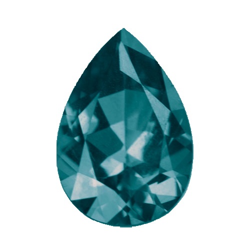 6x4mm AA Grade Blue Tourmaline Pear Cut Gemstone