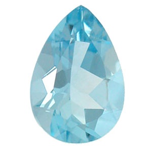 5x3 mm Pear Shape Aquamarine in AAA Grade