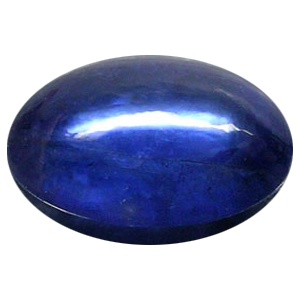 7X5 Mm Oval Blue Sapphire Cabochon In A Grade - 1.38 Carats