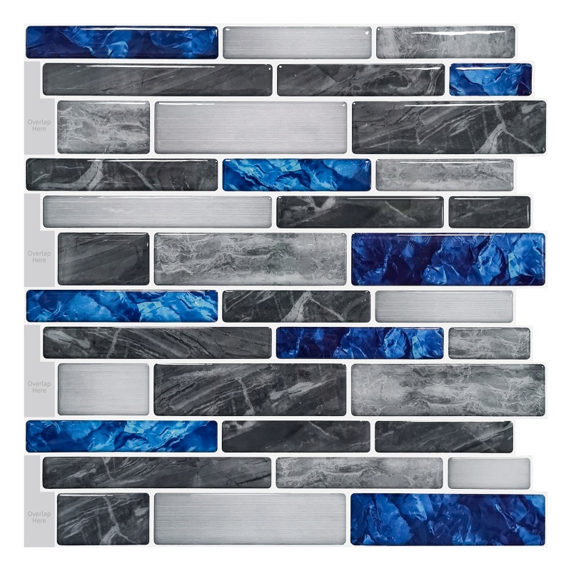 Art3d 10-Sheets Premium Self-Adhesive Kitchen Backsplash Tiles In Marble, 12"X12"