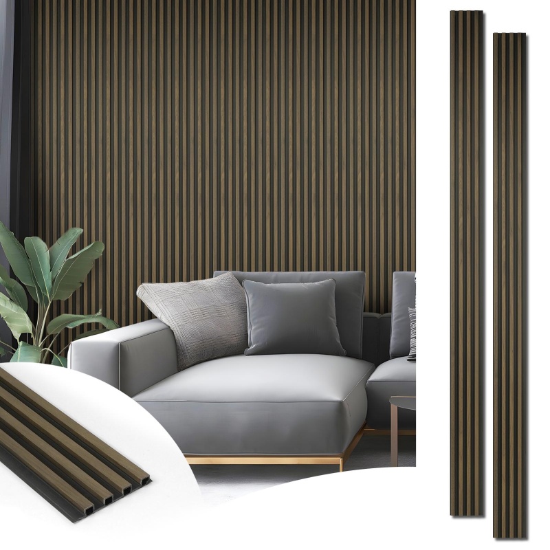 Art3d 8-Pack WPC Wood Slat Wall Panels