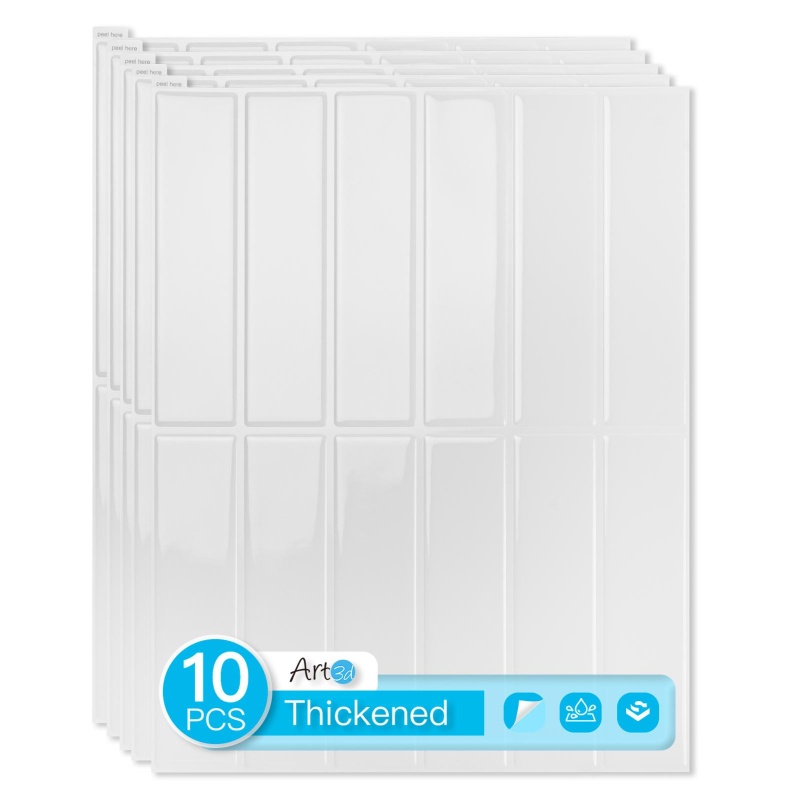 Art3d 11.4 X 9 Inch Heavy-Duty Peel And Stick Backsplash For Home déCor, 10-Pack Vinyl Wall Tiles For Kitchen Countertop