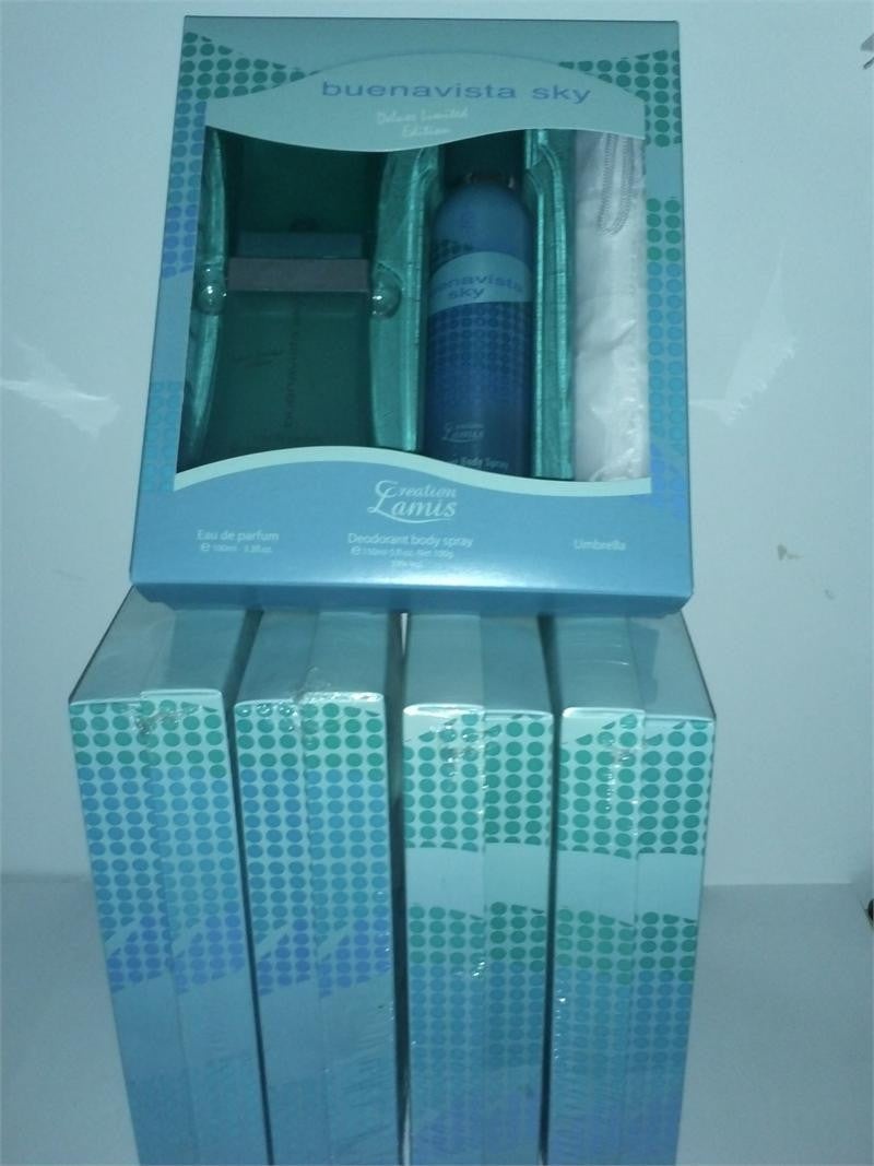 Wholesale Lot Buenavista Sky By Lamis W 3.3 Oz/5.0 Deodorant/Umbrella (This Is For 5 Gifts Set See Picture)