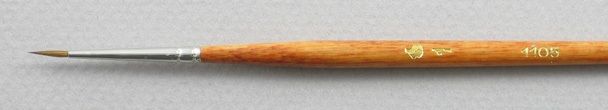 Trinity Brush Kolinsky Sable Long Handle Round Brush # 1 (Made in Russia)
