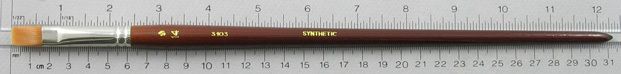 Trinity Brush Synthetic Hair 3103: Flat Size 14 Brush