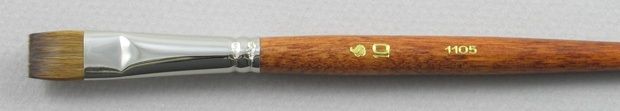 Trinity Brush Kolinsky Sable Long Handle Bright Brush # 10 (Made in Russia)