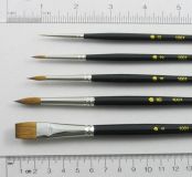 AS-82 Kolinsky Pure Sable Angle Shader Brush (Set of 3)