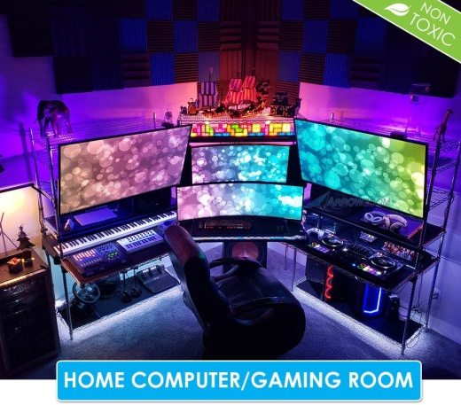 Arrowzoom Ultimate Computer Gaming Room Kit - Soundproofing Panels for Optimal Audio-Visual Experience