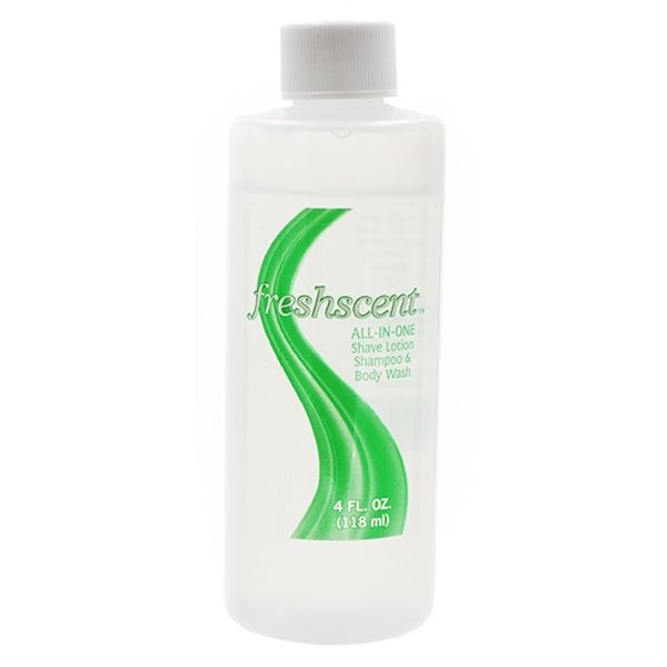 60 Pieces Freshscent 4 Oz. Shampoo Shave Gel Body Wash (3 In 1) - Soap & Body Wash