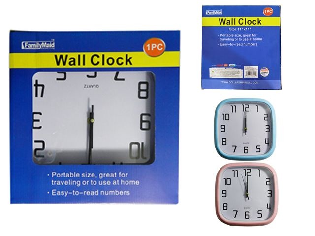 24 Pieces Square Wall Clock - Clocks & Timers