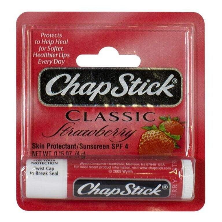 12 Pieces Classic Strawberry Lip Balm - 0.15 Oz. Stick - Skin Care
