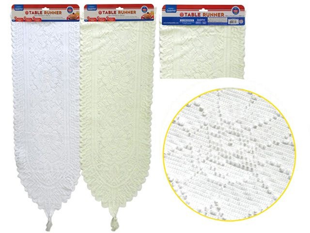 144 Pieces Hanging Lace Table Runner - Table Runner