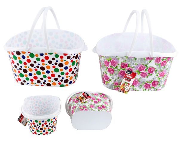 24 Pieces Carry Basket With 2 Handles - Baskets