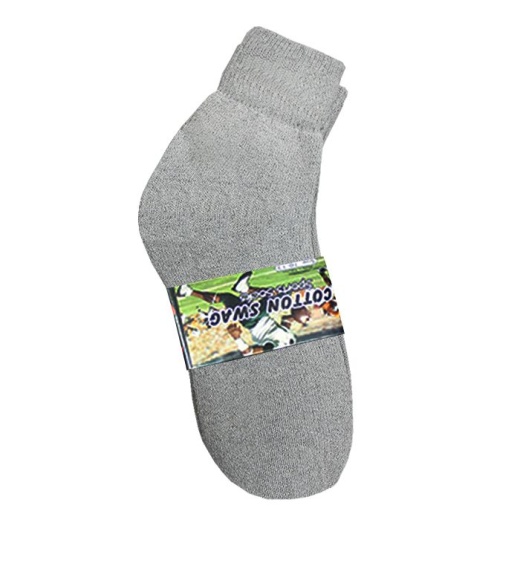 120 Pairs Men's Grey Irregular Ankle Sock, Size 10-13 - Mens Ankle Sock