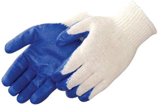 10 Pieces Work Gloves 1 Pk Blue Palm - Working Gloves