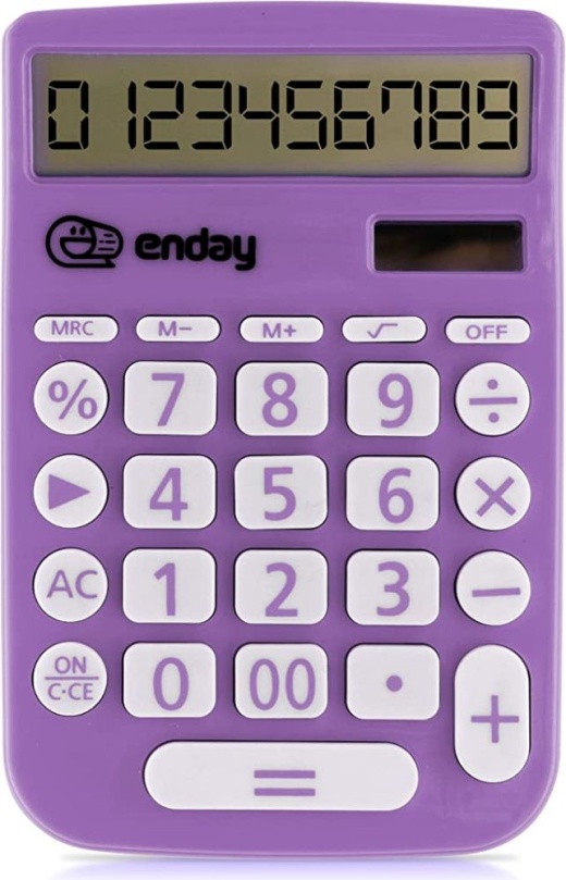 30 Pieces Basic Calculator 12 Digit Purple - Calculators