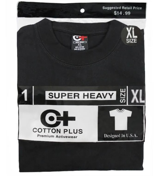 24 Pieces Men's Black Crew Neck T-Shirt, Size 3Xlarge - Mens T-Shirts