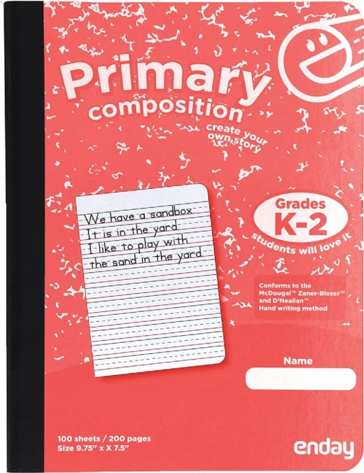 48 Pieces Composition Book Primary 100 Ct., Red - Note Books & Writing Pads