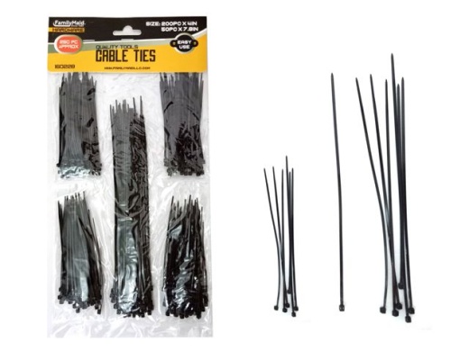 144 Pieces 250 Black Cable Ties - Cable Wire Management
