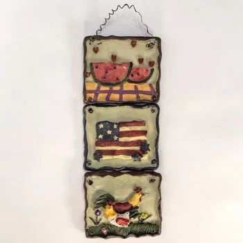 72 Pieces Tripple Resin Wall Plaque - Unique Wall Decor for Your Home