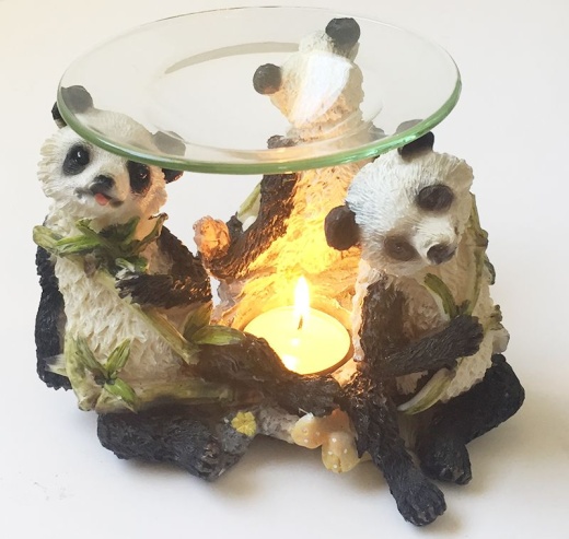 24 Pieces Panda Tea Light Burner - Candles & Accessories