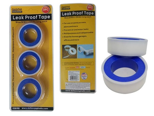 96 Pieces 3 Piece Leakproof Tape - White