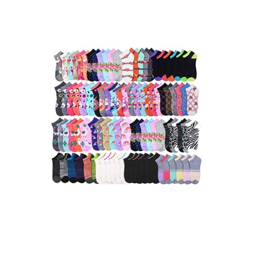 144 Pairs Size 9-11 Socks Women's Low Cut, No Show Footies - Women's Socks for Donation and Charity