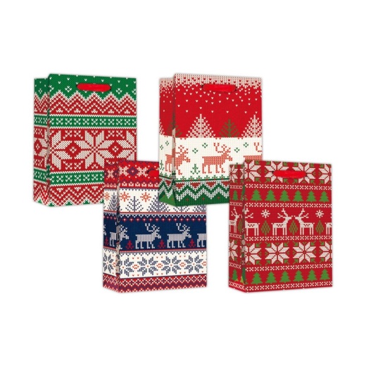 96 Pieces Large Xmas Bag - Gift Bags Christmas