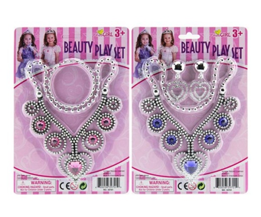 144 Pieces Necklace, Earring, and Bracelet Set - Toy Sets