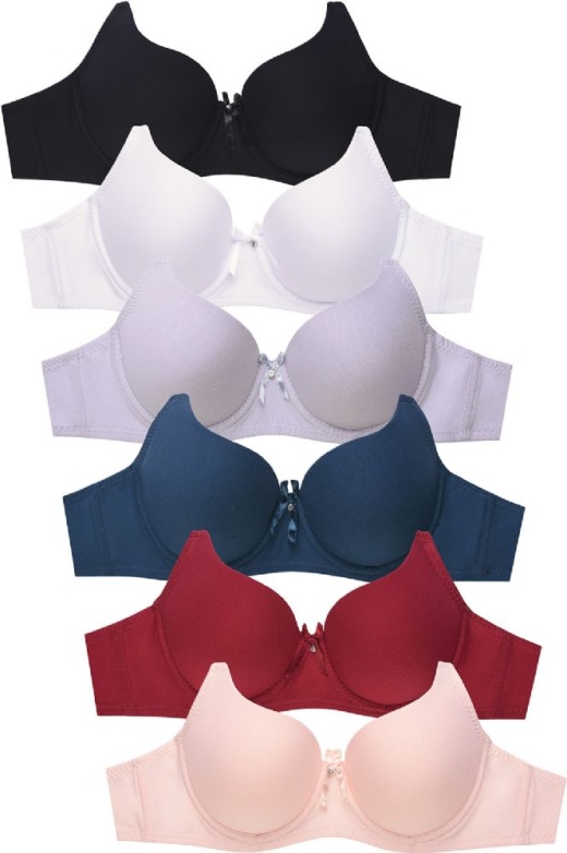 288 Pieces Sofra Ladies Full Cup Plain Cotton Bra - Womens Bras And Bra Sets