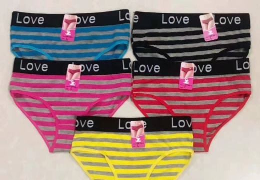 48 Pieces Women's Love You Underwear - Assorted Colors and Sizes