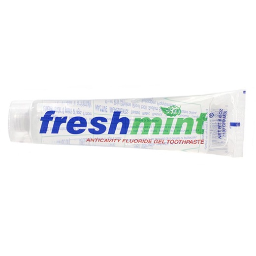 60 Pieces Freshmint 4.6 Oz. Clear Gel Anticavity Fluoride Toothpaste - Toothbrushes and Toothpaste