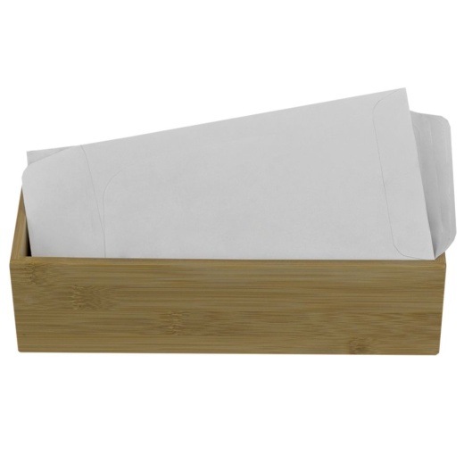 12 Pieces Home Basics 3" X 9" Bamboo Organizer, Natural - Storage & Organization