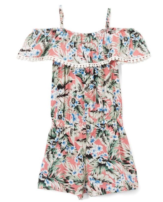 6 Pieces Girls' Rayon Romper In Size 2T-4T - Girls Dresses And Romper Sets