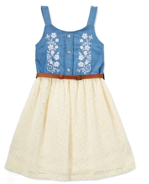 6 Pieces Girls' Ivory Chiffon Dress In Size 7-14 - Girls Dresses And Romper Sets