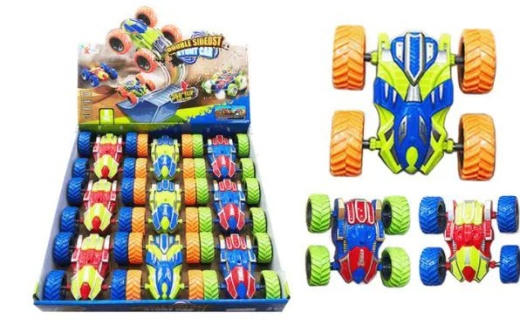 36 Pieces Stunt Car Friction Powered Set