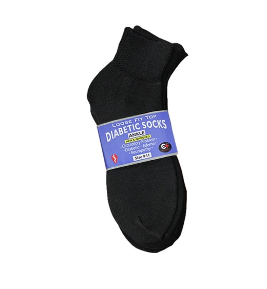 120 Pairs Women's Black Diabetic Ankle Sock - Women's Diabetic Socks