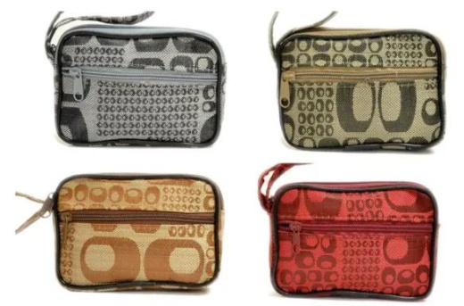 72 Pieces Designer Wristlet Coin Purse - Leather Purses and Handbags