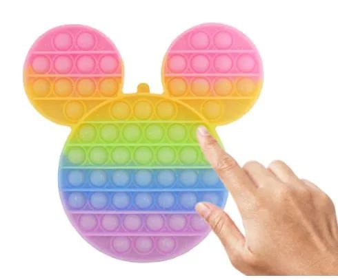 24 Pieces Bubble Pop Toy Pastel Mouse - Light Up Toys