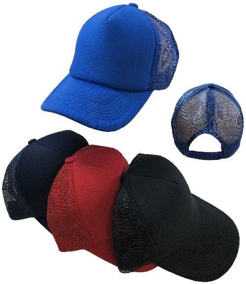 36 Pieces Trucker Hat Solid Colors - Baseball Caps & Snap Backs