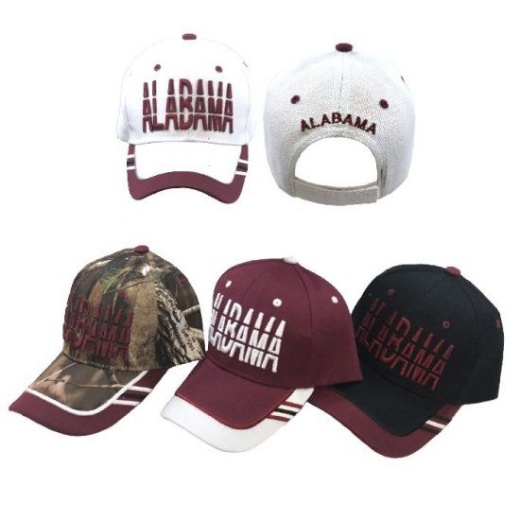 24 Pieces Alambama Hat Window Shade Font - Baseball Caps & Snap Backs